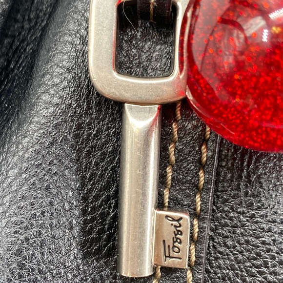 Fossil XL Black Leather Handbag - Picture 9 of 15